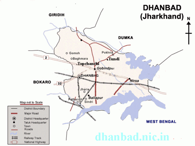 dhanbad map